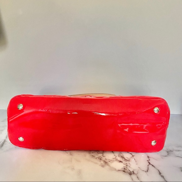 Coach Signature Embossed Patent Leather Handbag - Picture 10 of 13